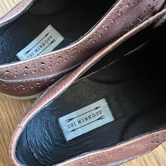 Uri Minkoff men’s brown leather dress shoe main image 3